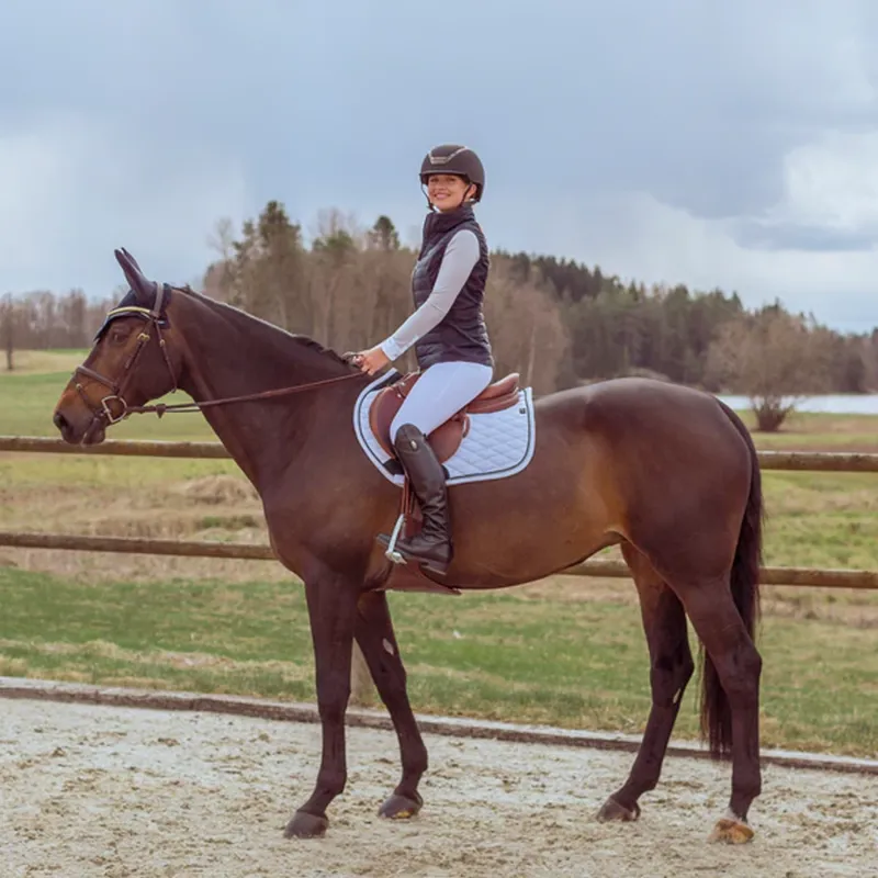 Kingsland KLoaklee Jumping Saddle Pad - White